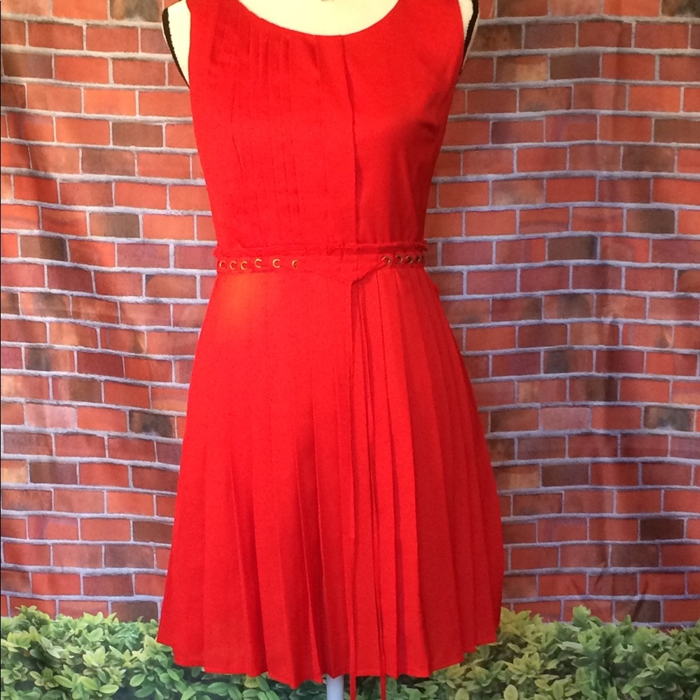 C. Luce - Bright red dress with sheer back