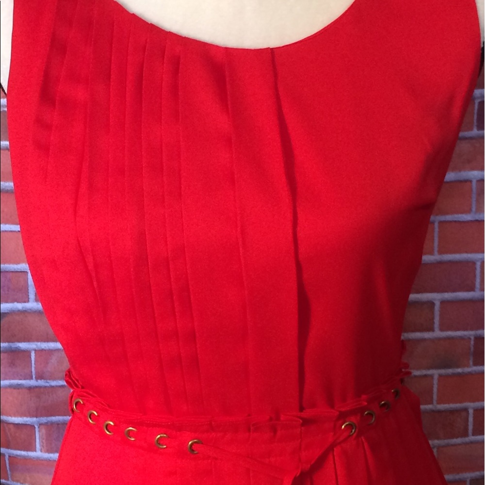 C. Luce - Bright red dress with sheer back - Picture 3 of 8