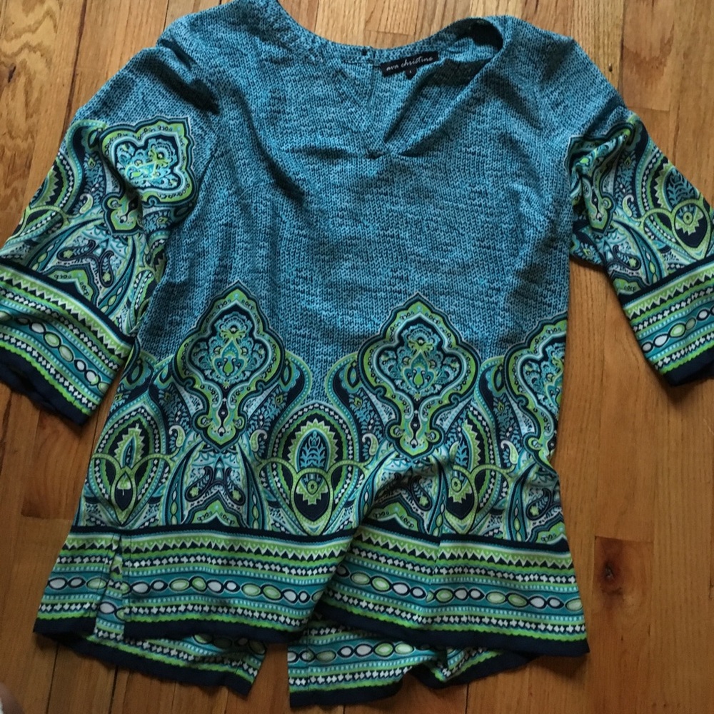 Turquoise Ava Christina Top