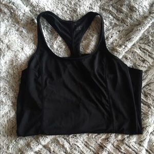 Racerback tank.