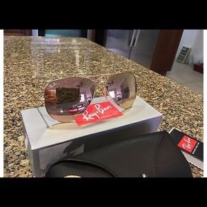 Rayban 3025, pink mirrored size 58 nwt