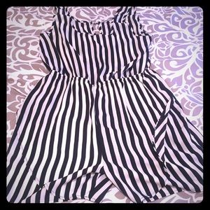 Black and white Romper