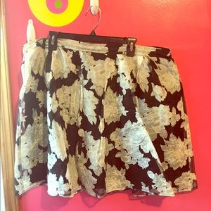 Plus size fit and flare skirt