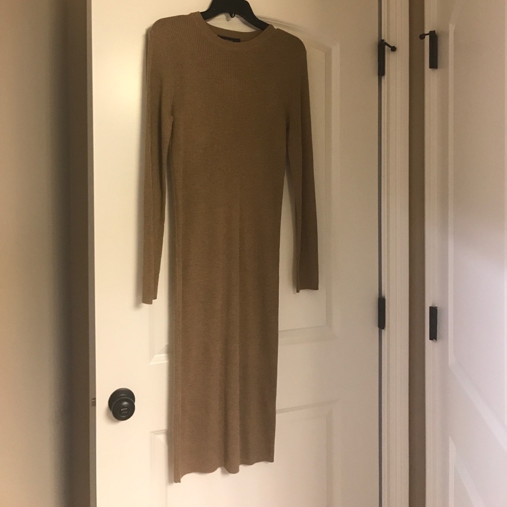 Camel Sweater dress