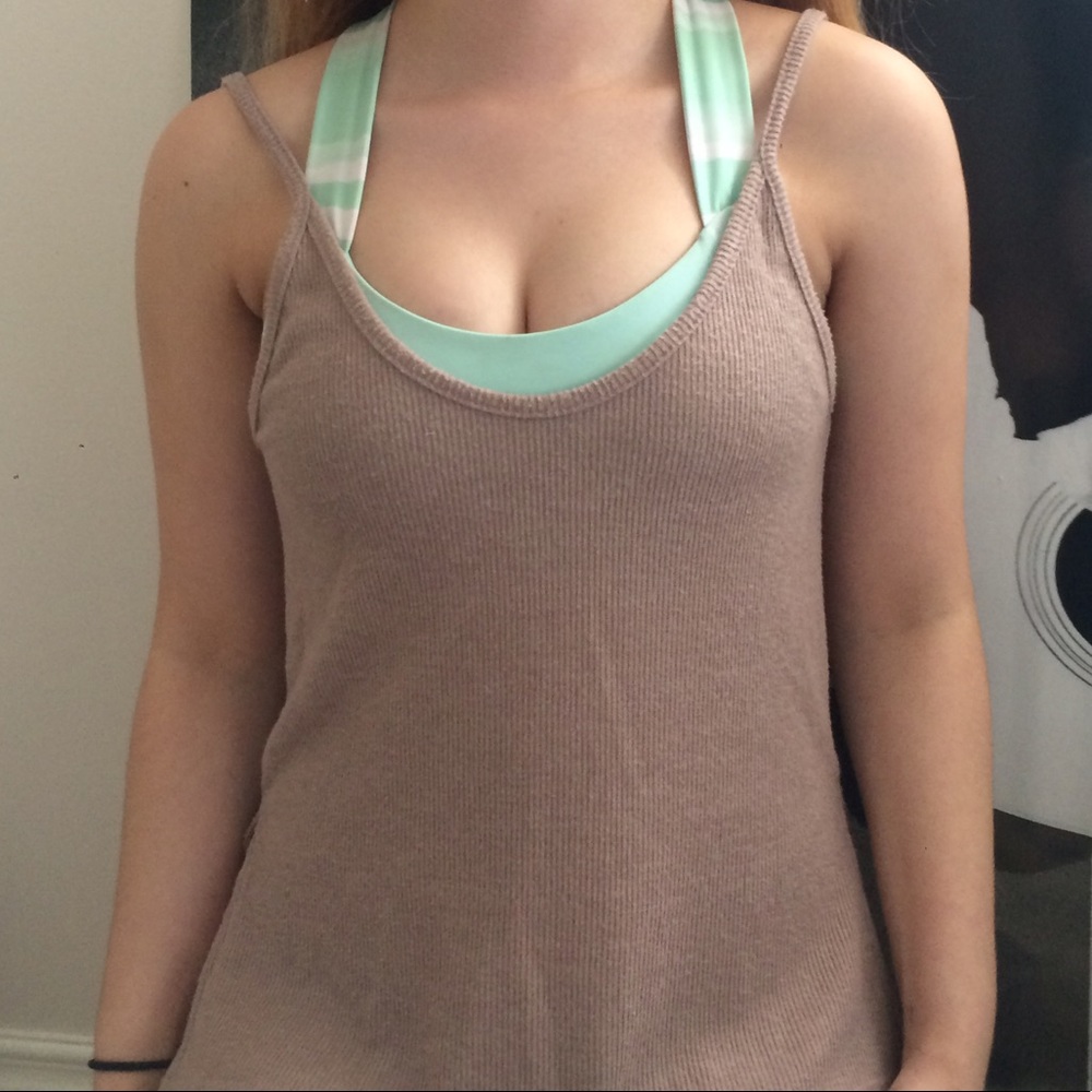 DARK BLUSH BRANDY TANK TOP