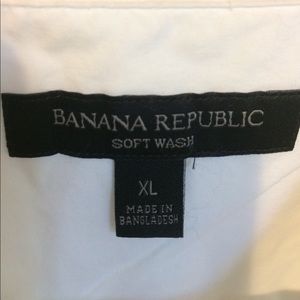 XL Banana Republic tunic top crisp, gorgeous WHITE