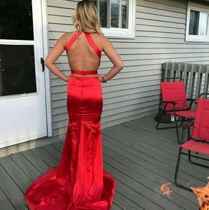 Red prom dress