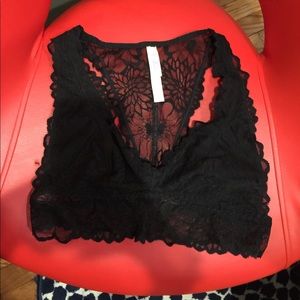 Black, lace Bralette.