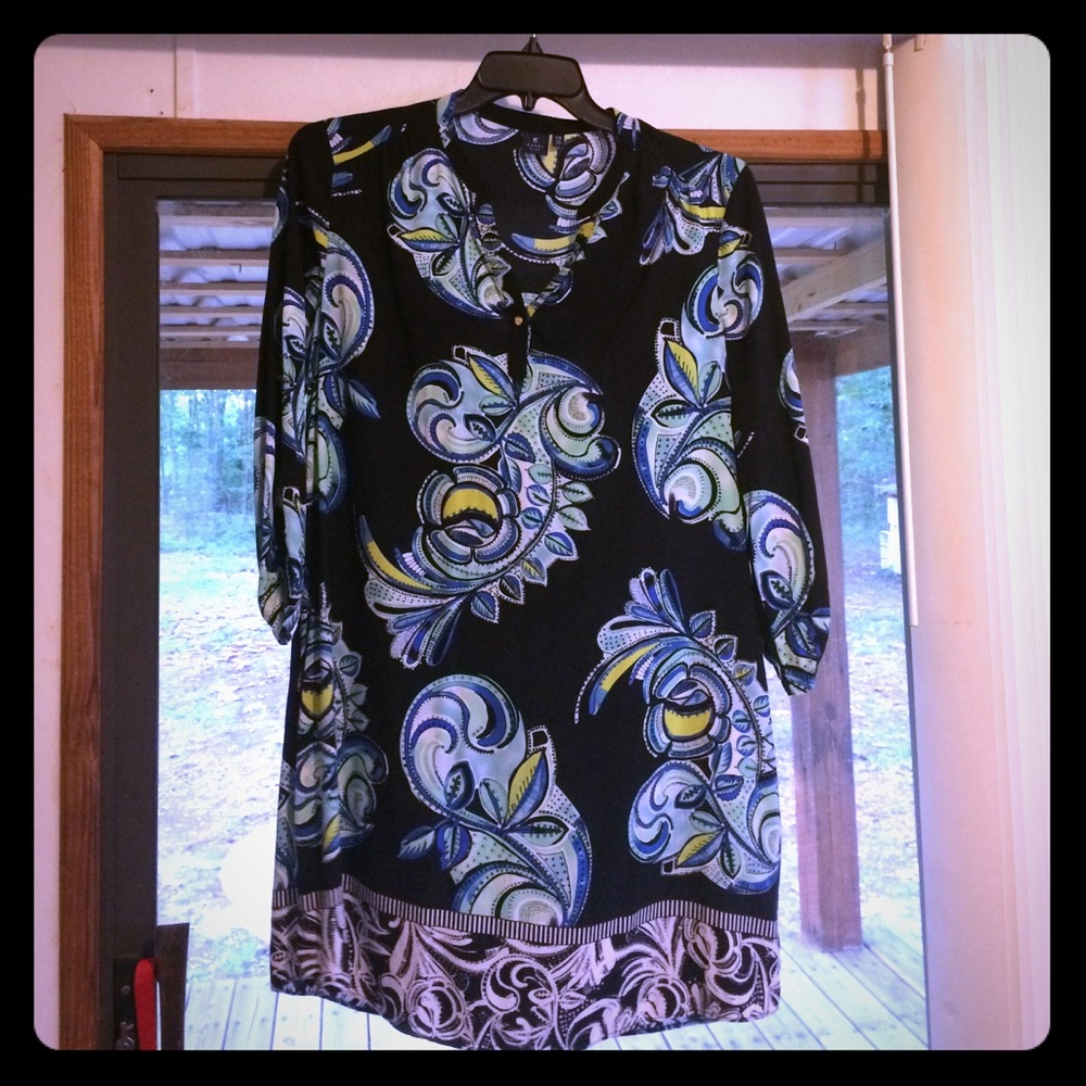 💕SOLD💕 Kaari Blue print dress Sz 14