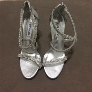 Silver Sandals heels