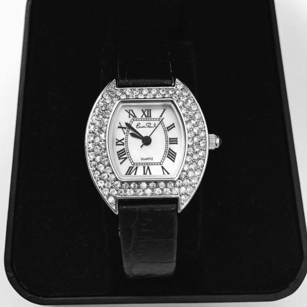 Erwin Pearl Quartz Watch with leather strap