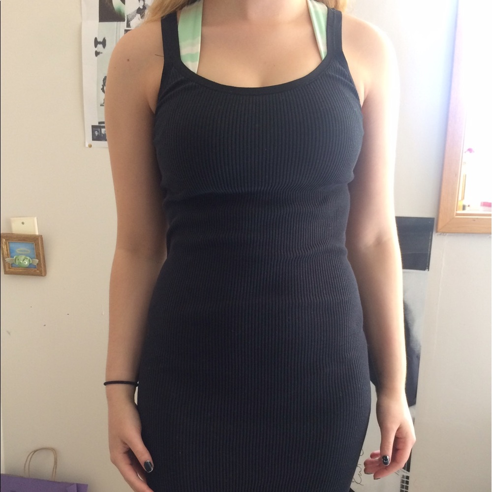 BODYCON BLACK TANK DRESS