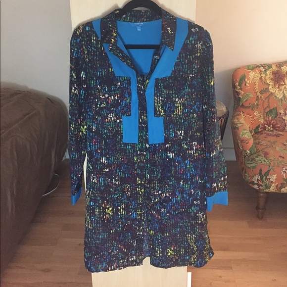 Artsy shirt dress - Picture 1 of 4
