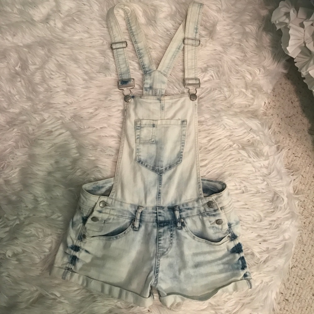 Acid wash overalls