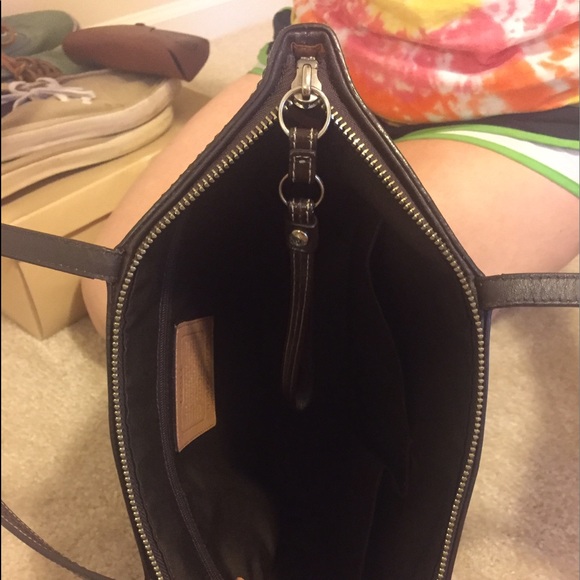 Coach Signature Stripe Tote - Picture 2 of 2