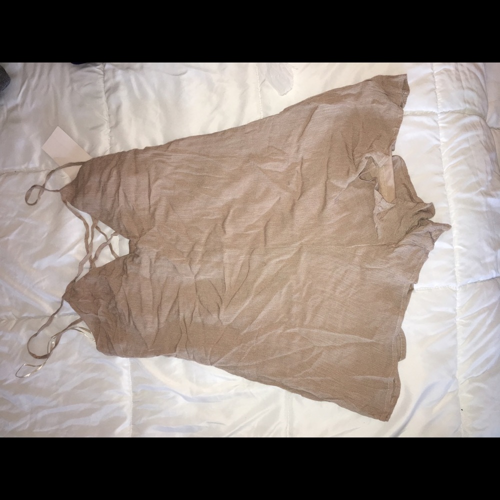 Fashion nova taupe romper