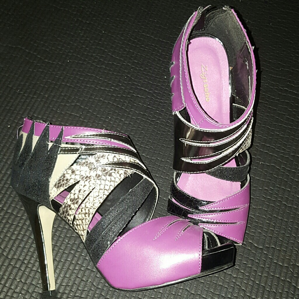 Multi-colored Heels *Good Condition*
