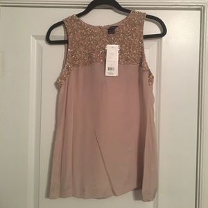 French Connection Silk Beaded Blouse