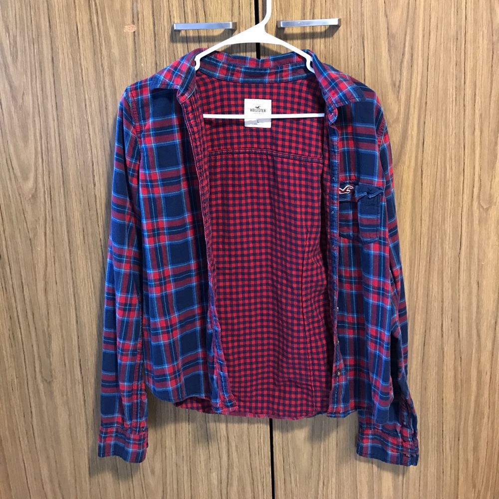 Red and blue flannel
