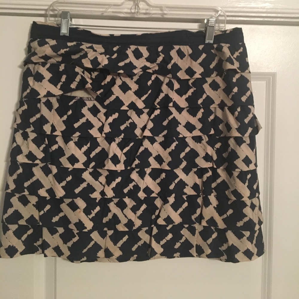 French Connection Silk/Cotton Ruffle Mini