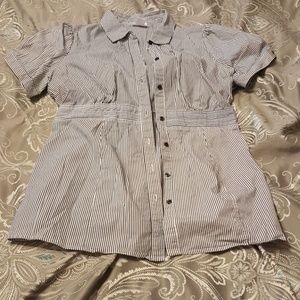 Button-down blouse