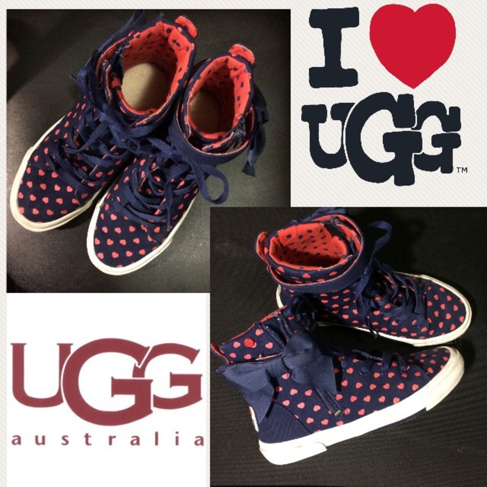 ❣️SOLD❣️ Ugg Sneakers with Bow for Girls - Picture 1 of 4