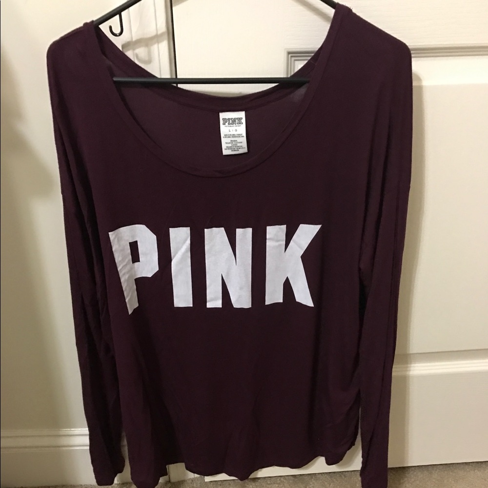 Long sleeve burgundy shirt