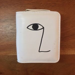 Half Face Zip Around Wallet
