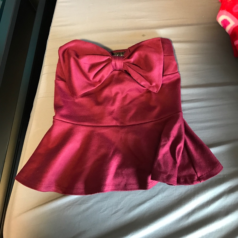 Strapless shirt