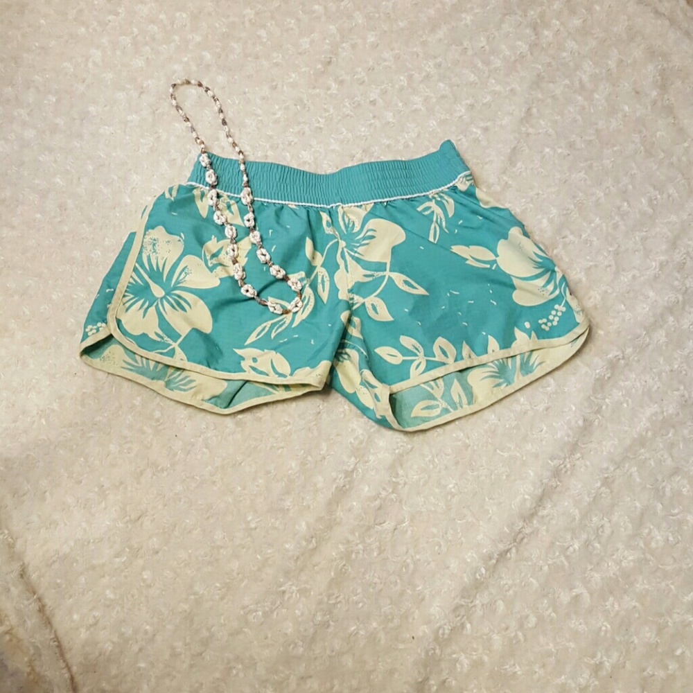 Hawaiian swim shorts