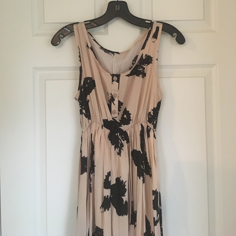 Soel Butterfly Print Sleeveless Baby Doll Dress