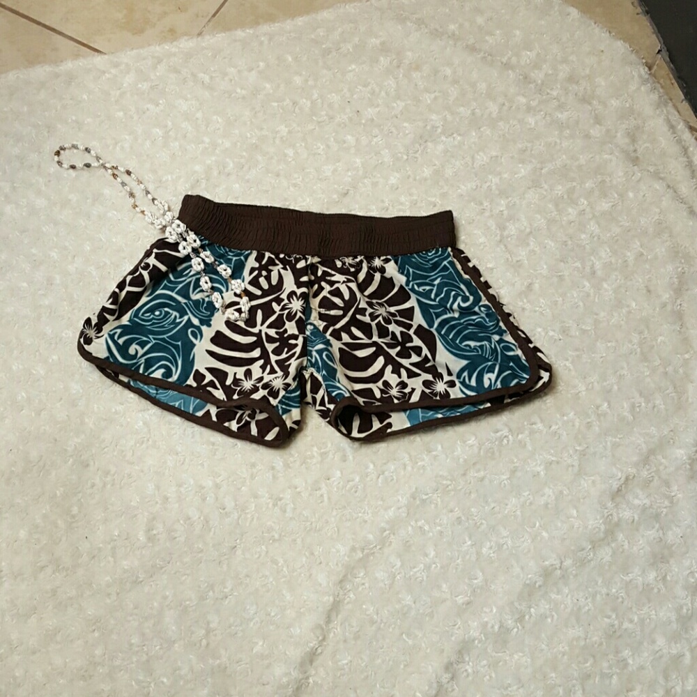 Hawaiian swim shorts