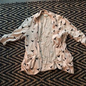 Bird blazer with pockets