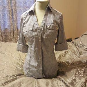 Long-sleeve button-down