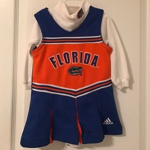 Adidas Florida gator cheerleader outfit