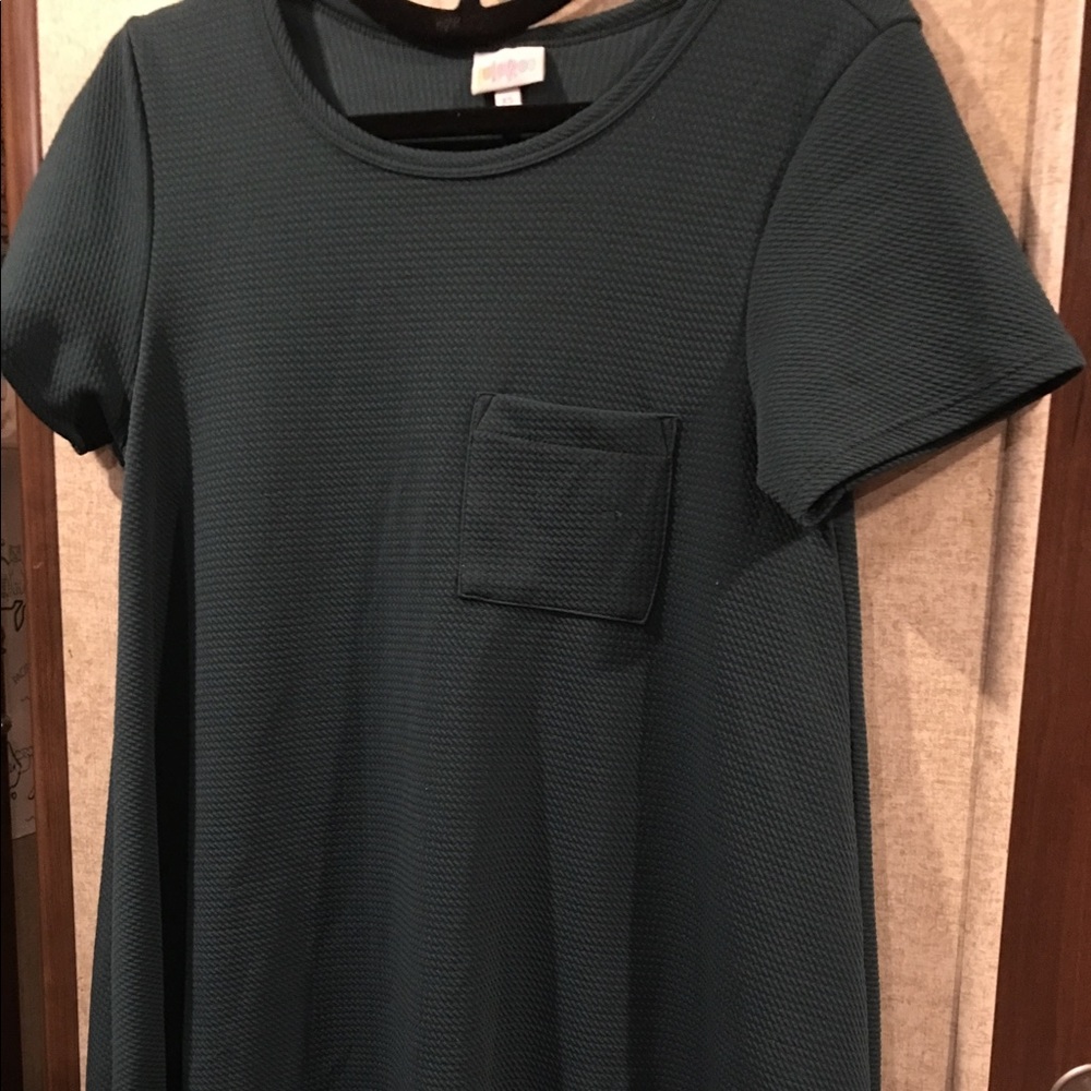 XS Hunter Green Carly Dress