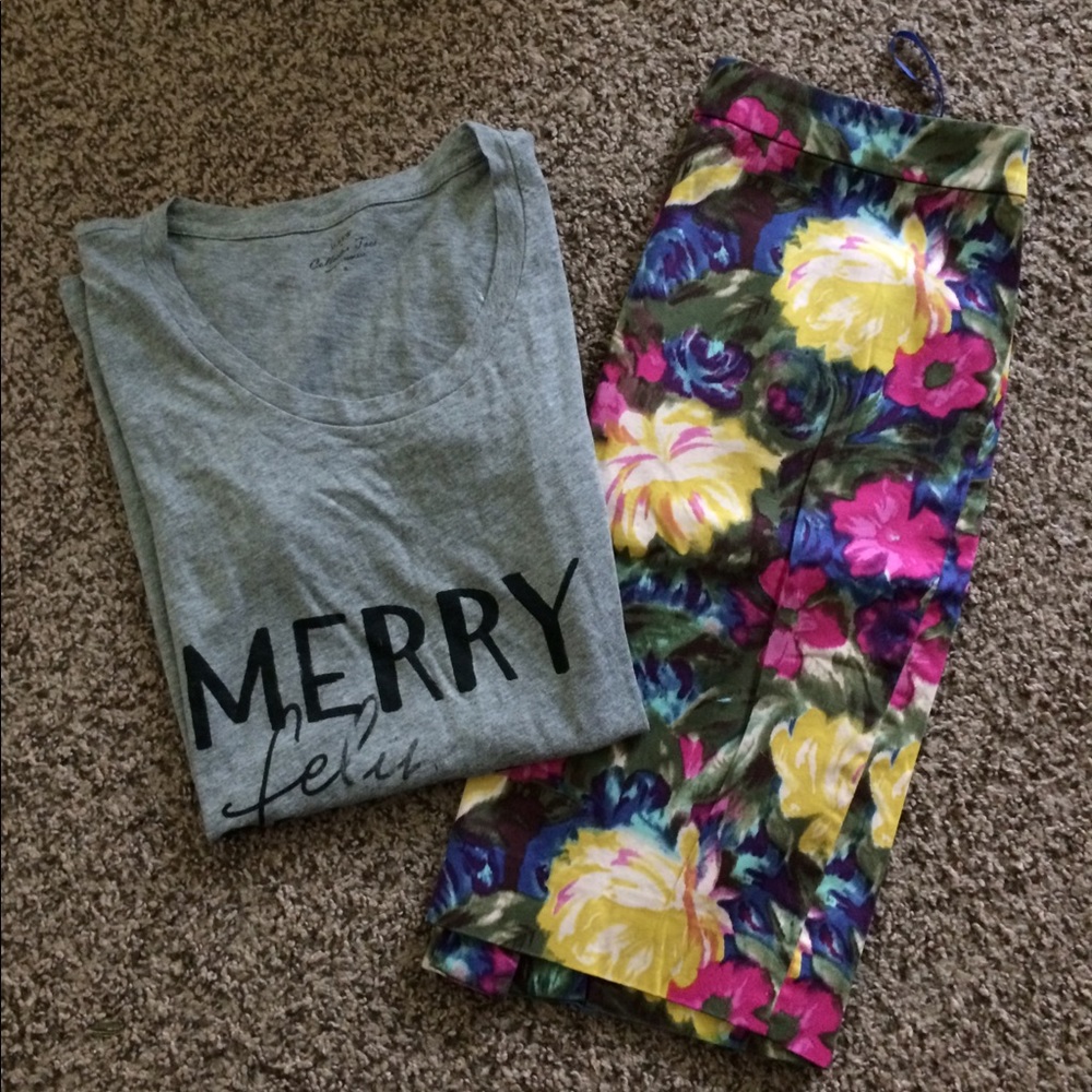 J crew new gray tee top