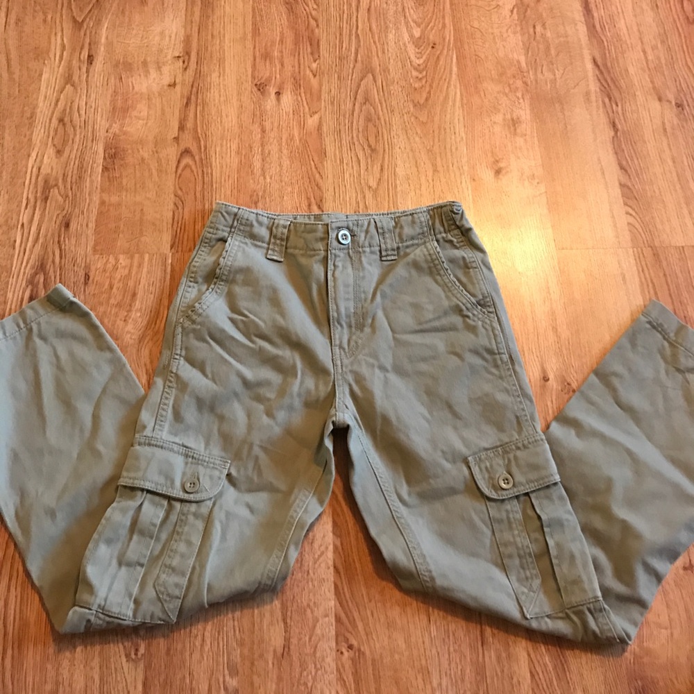 Boys cargo khaki pants