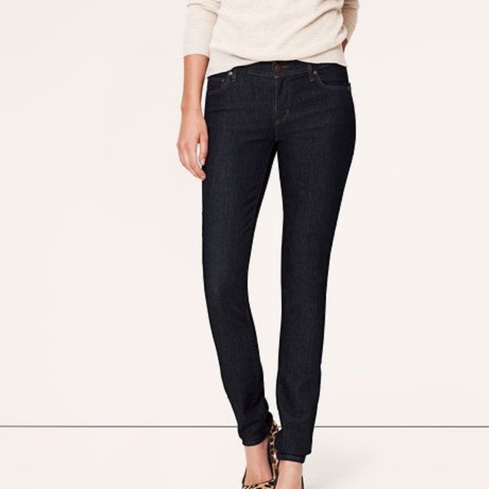 Loft Modern Skinny Jeans in Dark Rinse