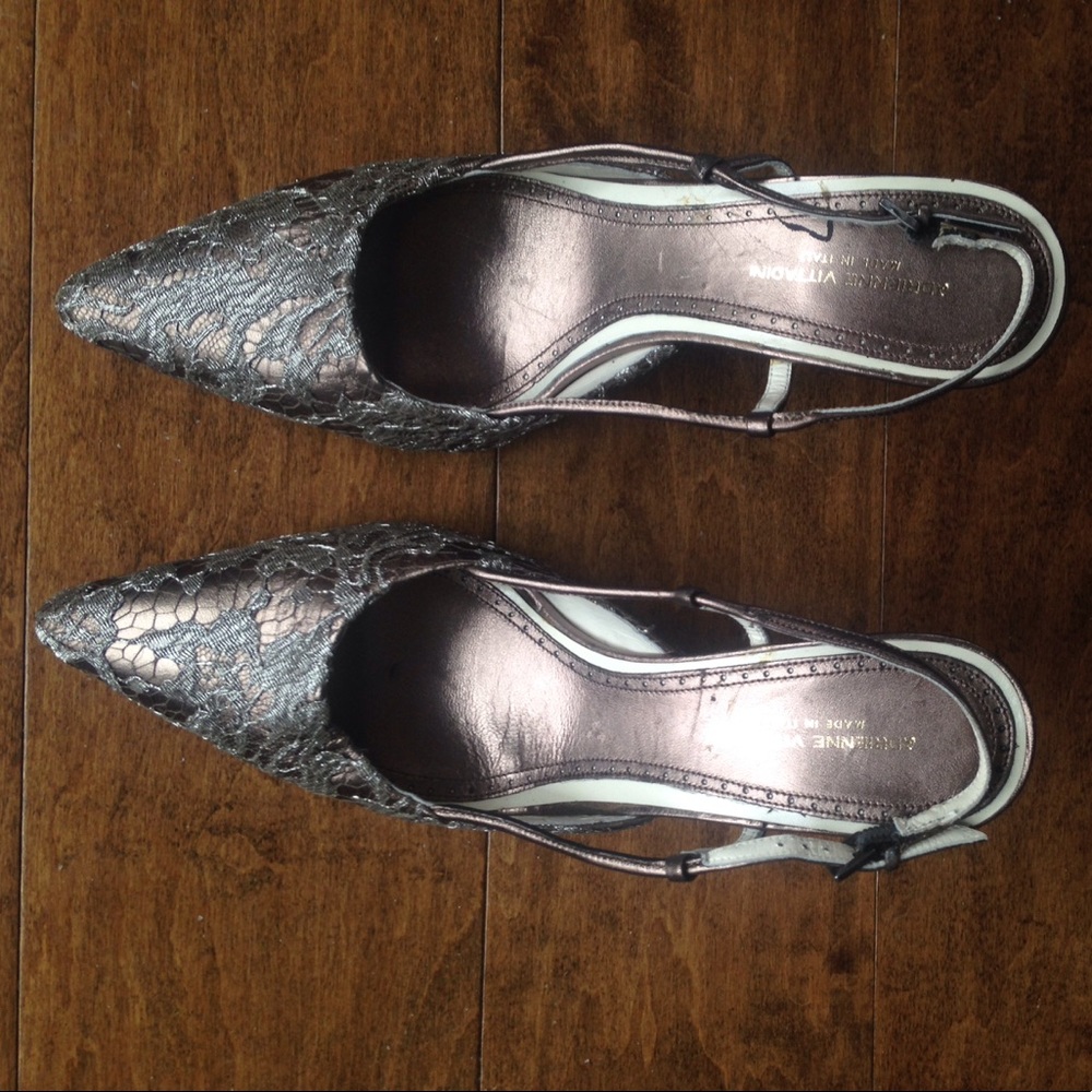 Adrienne Vittadini Gold and Silver Heals