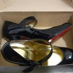 Black Patent Leather Red Bottoms Heels