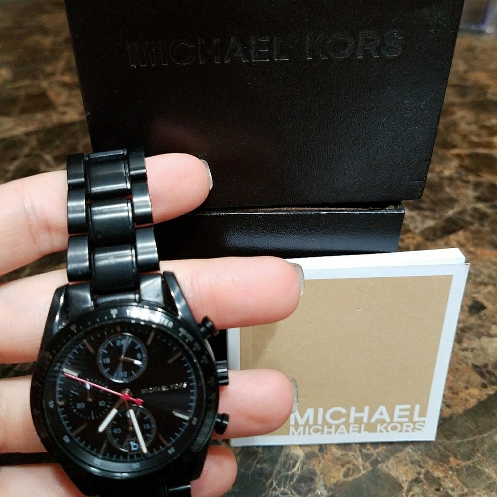 MK men's stainless steel watch