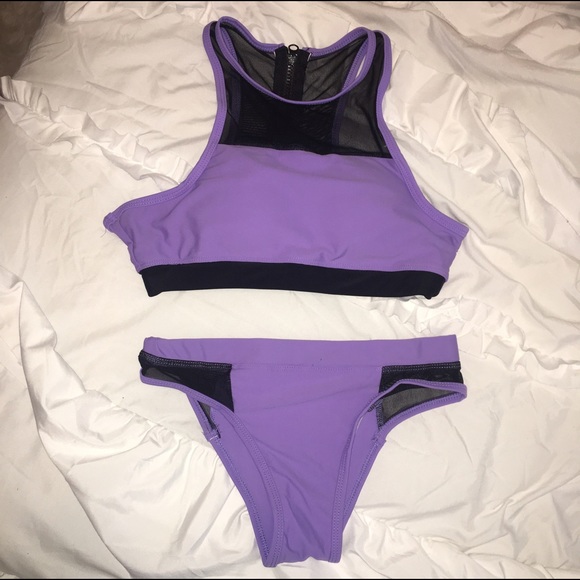 Sporty Purple Bikini - Picture 1 of 2