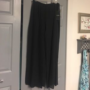Black dressy pants but looks like a skirt