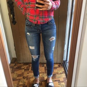 24" AE Ripped Skinny Jeans