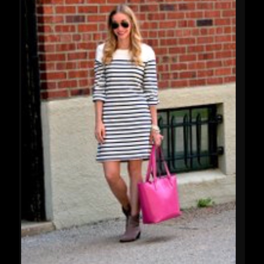 Brand New GAP striped black ShirtDress.