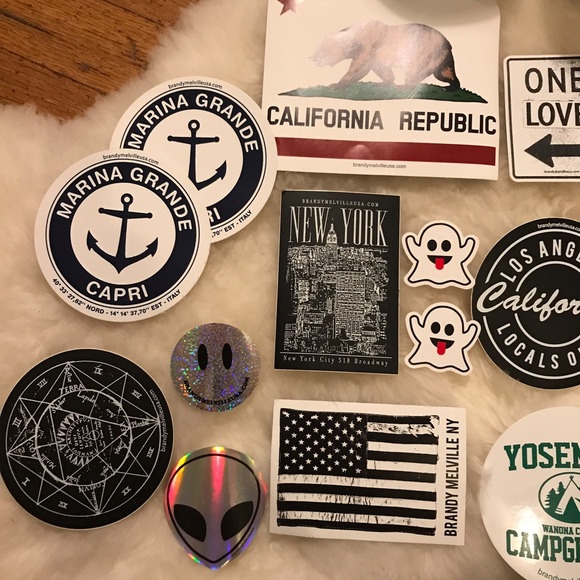 Brandy Melville stickers bundle 👽👽 - Picture 2 of 8