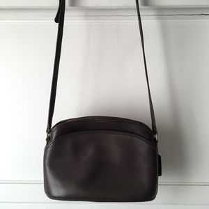 Chocolate Brown Vintage Coach Crossbody