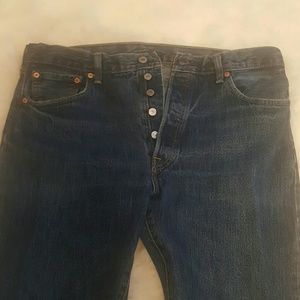 Levis 501 button fly jeans