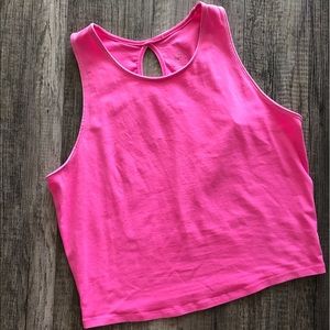 NWOT Pink Cropped Tank